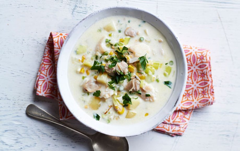 chunky soups, john torode's clam chowder