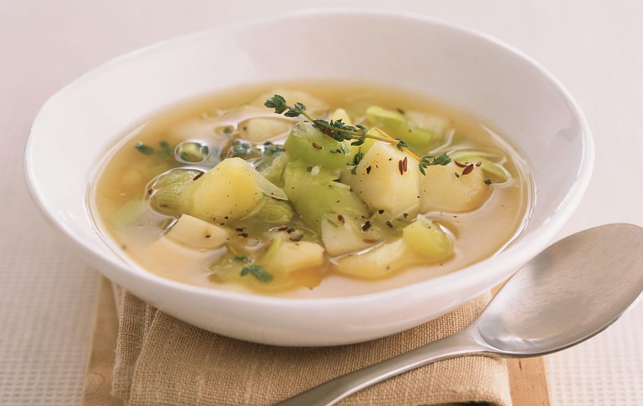 chunky soups, Leek & potato soup