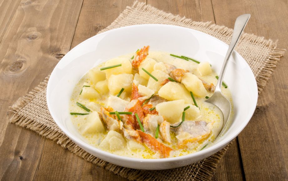 chunky soups, Smoked haddock chowder