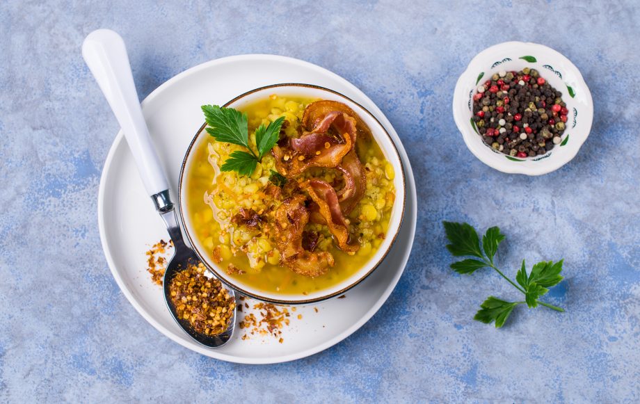chunky soups, Winter vegetable and bacon soup
