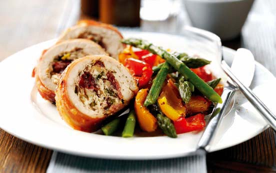 stuffed chicken, chicken, cranberry