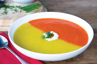Rosemary Conley's double pepper soup recipe