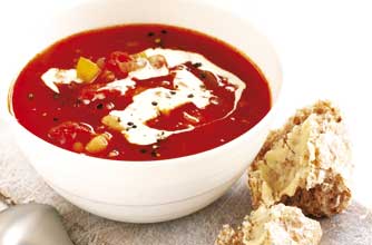 Spicy tomato and bean soup recipe