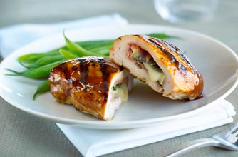 Brie and sage stuffed chicken