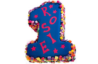 Number 1 birthday cake
