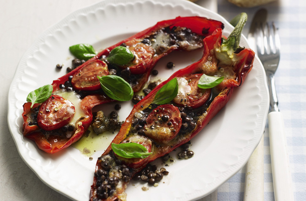 Baked Romano Peppers