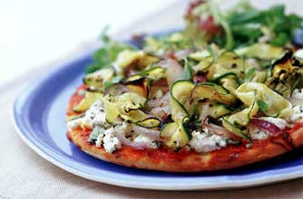 Vegetable and Ricotta Pizza