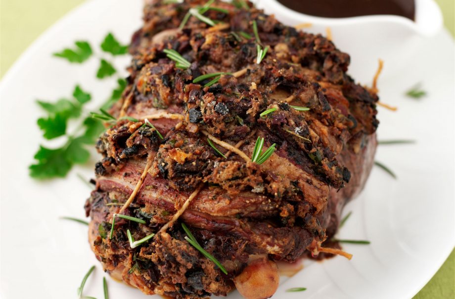 Crispy roast lamb
