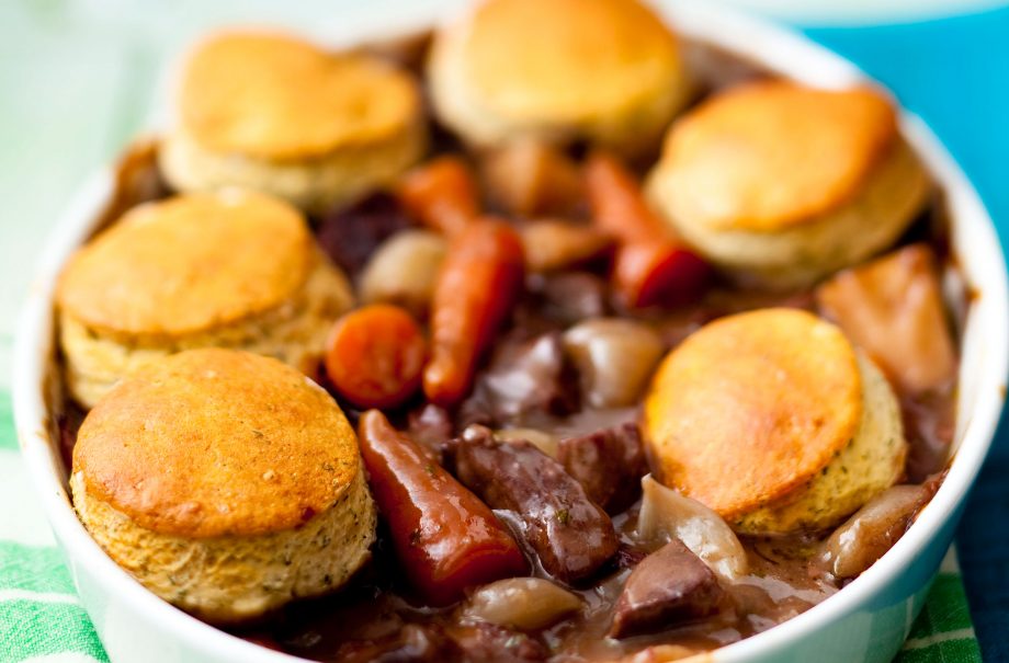 Minted lamb cobbler