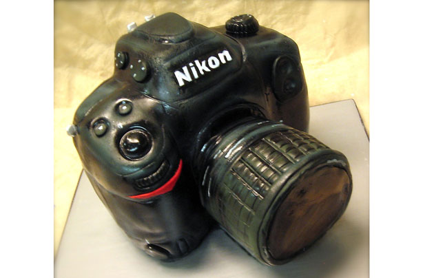 Nikon camera cake