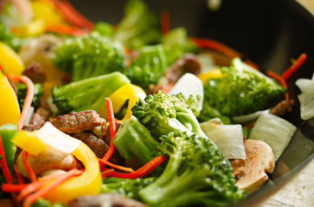 Beef and vegetable stir-fry