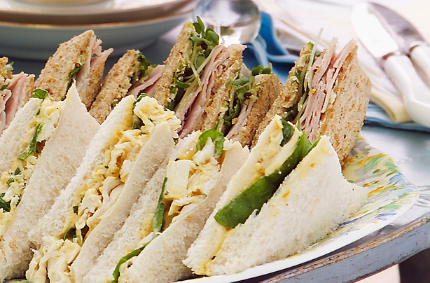 Ham and Tewkesbury butter sandwich