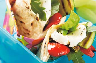 roast veg pitta
