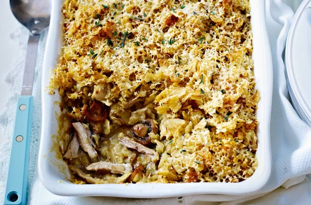 Slow-cooked cheesy chicken bake