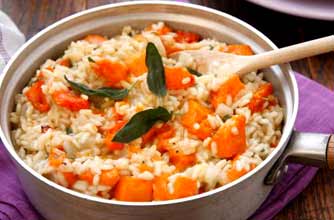 Butternut squash and sage risotto