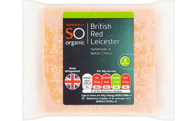Sainsbury's Organic Red Leicester