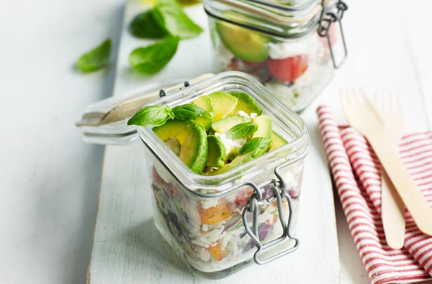 Homemade salad jars