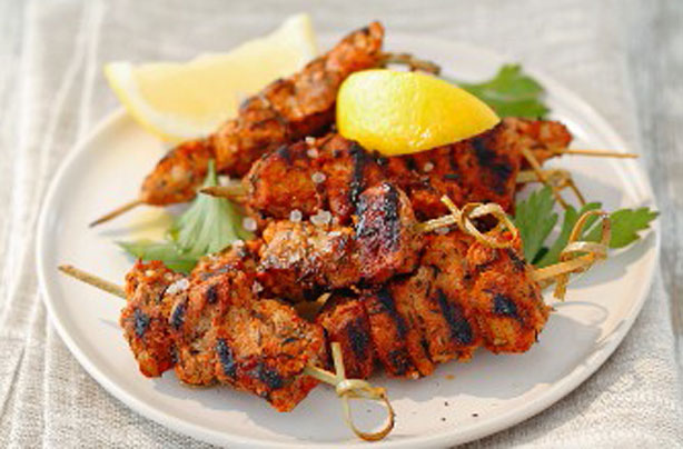 Smoky paprika pork kebabs