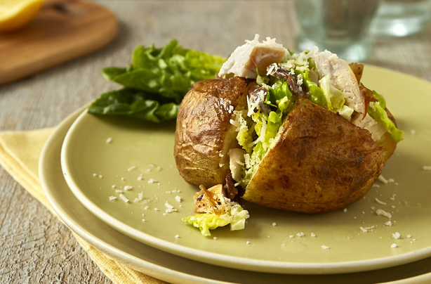 Chicken Caesar jacket potatoes