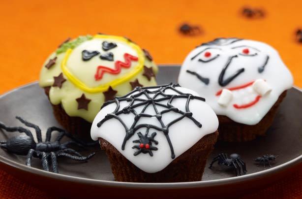 Easy Halloween cupcakes: Halloween fairy cakes