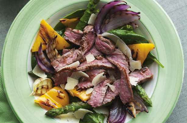 Hot steak salad