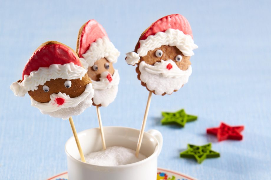 Christmas cookies on sticks
