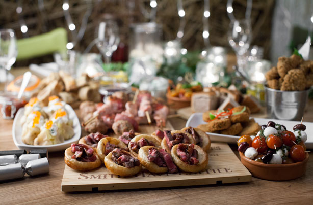 Mini Yorkshire pudding and beef