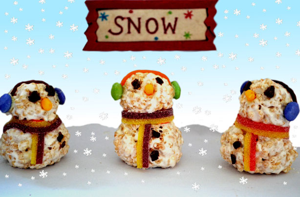 Rice Krispies snowmen