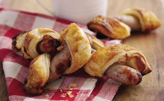 Twisty sausage rolls