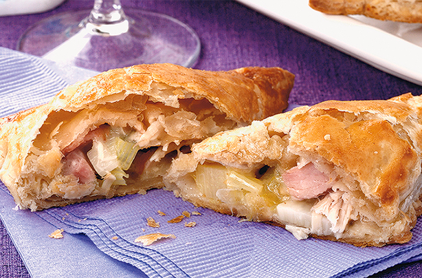 Turkey pastry triangles