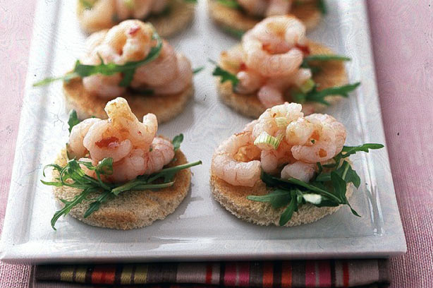 Chilli prawn toasts