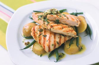 Chicken olive butter