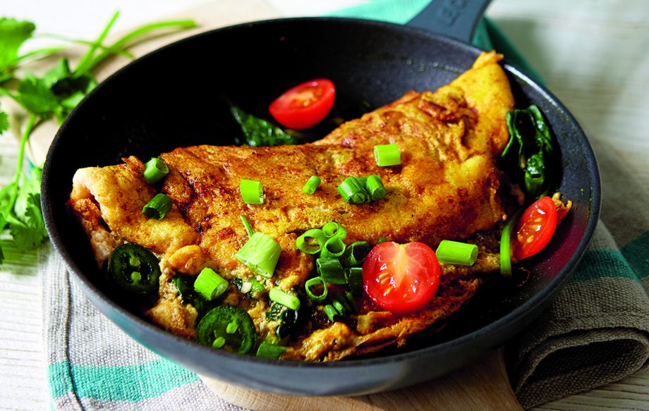 High protein breakfast: Masala omelette