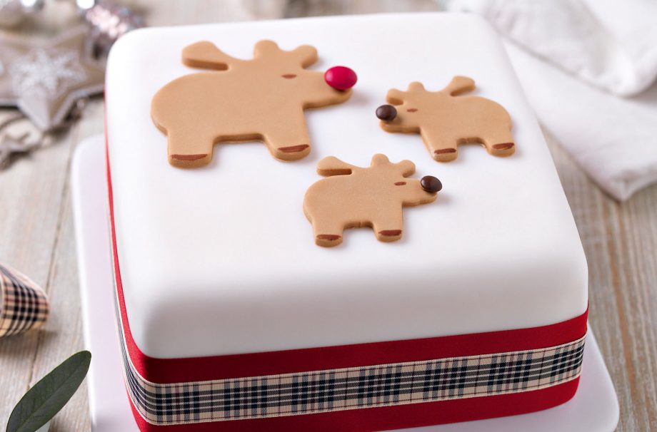 Rudolph Christmas cake
