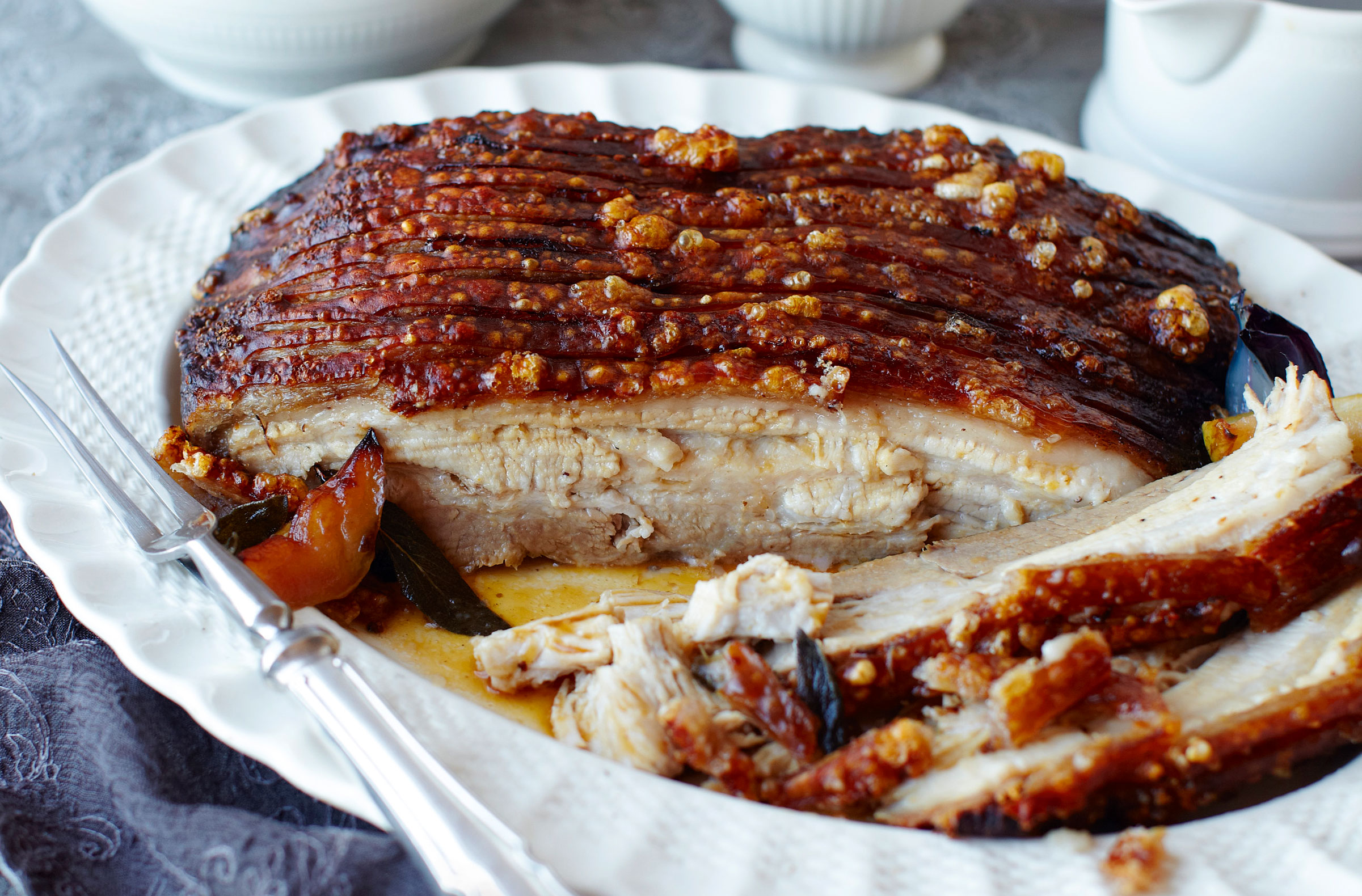 Hairy Bikers' roast belly of pork