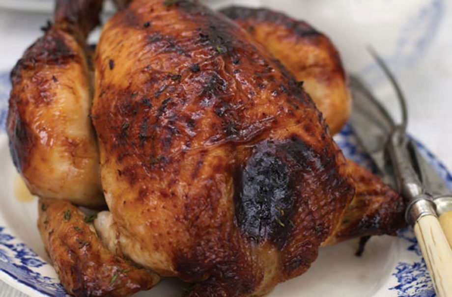 Mary Berry's orange and honey roast chicken
