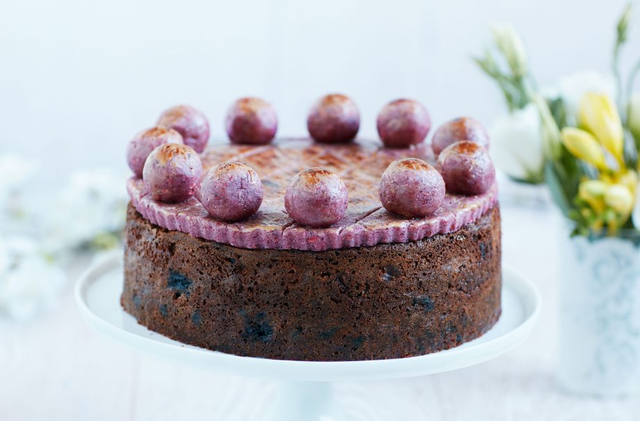 Nadiya Hussain’s red berry Simnel cake