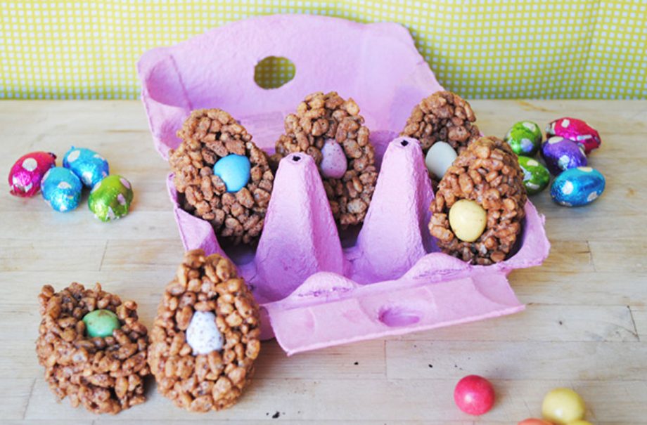 Rice Krispie chocolate eggs