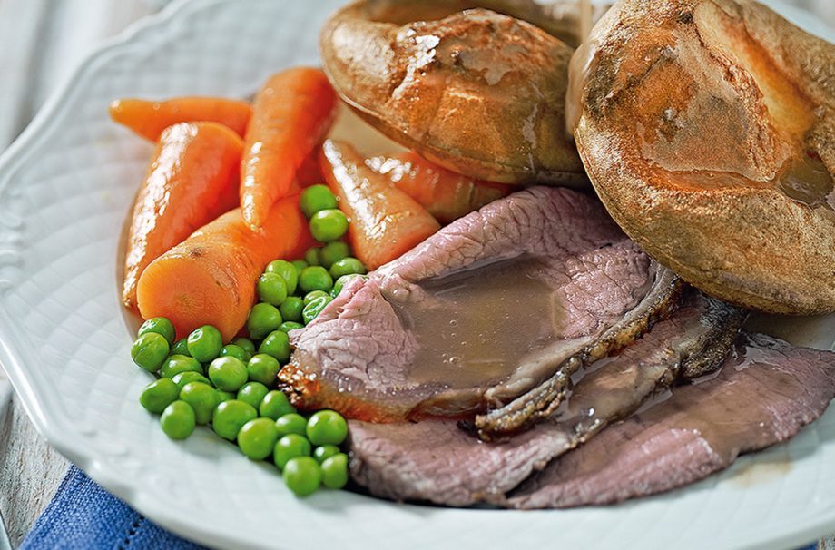 Rosemary roast beef with cranberry glaze