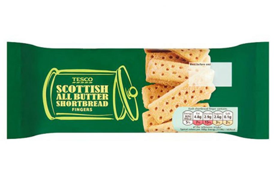Tesco All Butter Shortbread Fingers: 1/10