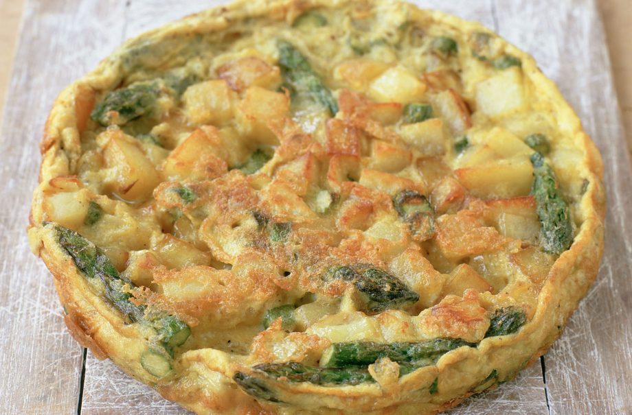 Asparagus tortilla
