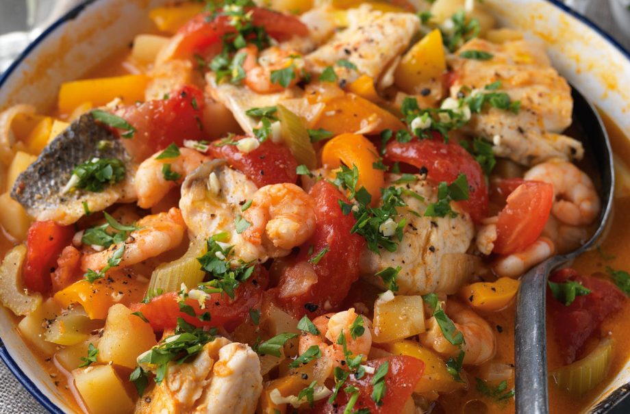 Meals under 300 calories: Basque seafood stew