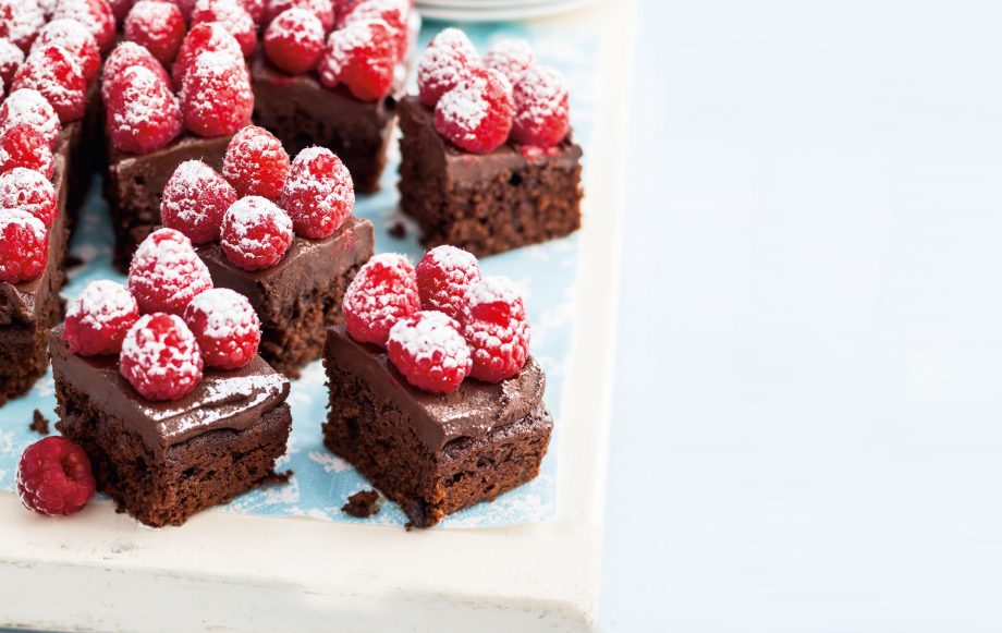 Chocolate and raspberry cake