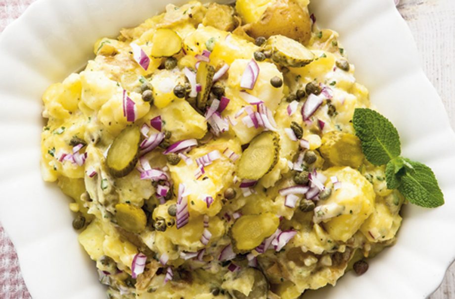 Continental crushed potato salad