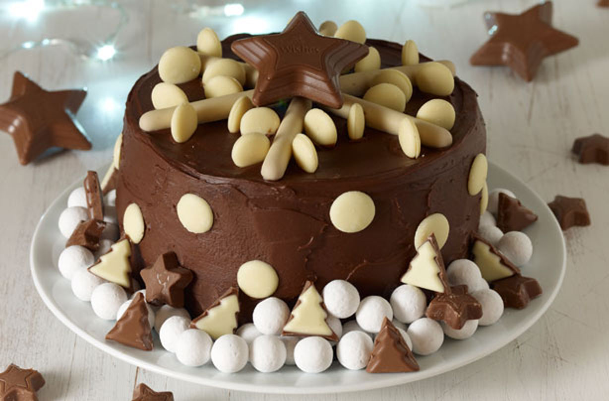 Frances Quinn Cadbury snowflake chocolate cake