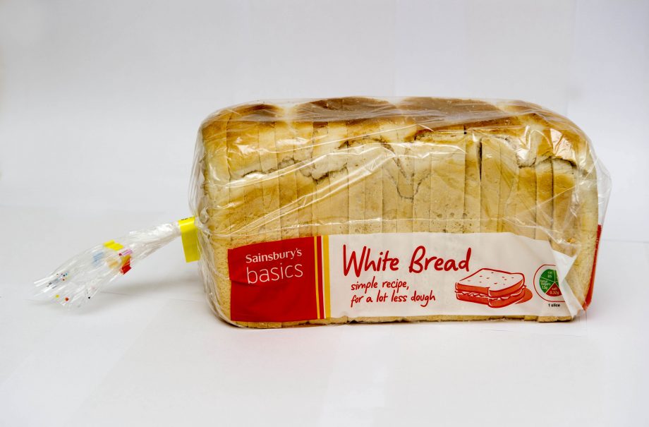 Sainsbury’s Basics Medium Sliced White Bread: 6/10
