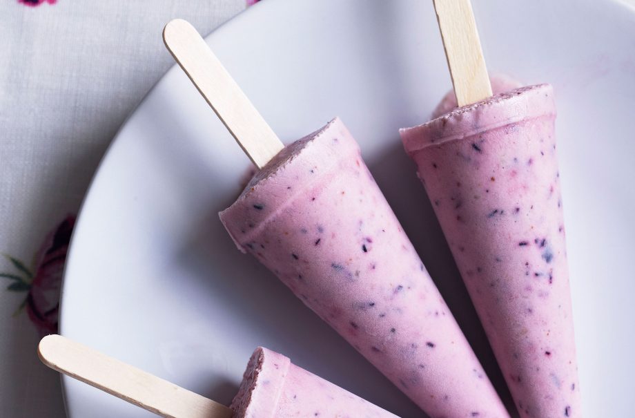 Cherry ice lollies