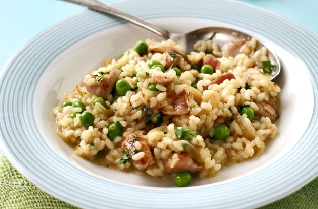 Chicken and bacon risotto
