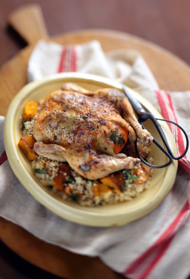 How to carve a roast chicken