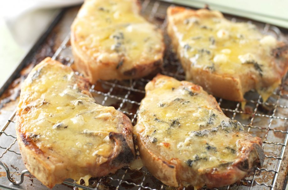 Pork chop recipes, Pork and Stilton melts